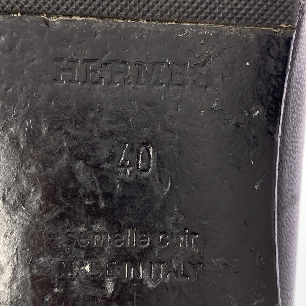 HERMES / エルメス | モカシン ロワイヤル フリンジ レザー シューズ | 40(25,5 / 26) | レディース