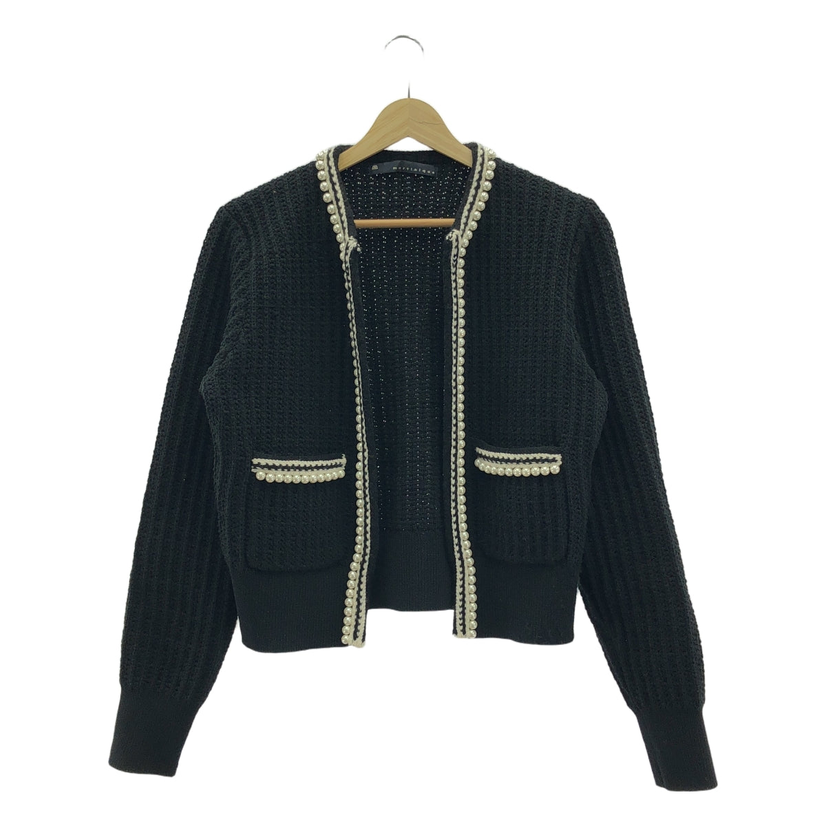 martinique / マルティニーク | Pearl Cardigan パール カーディガン | F | ブラック | レディース