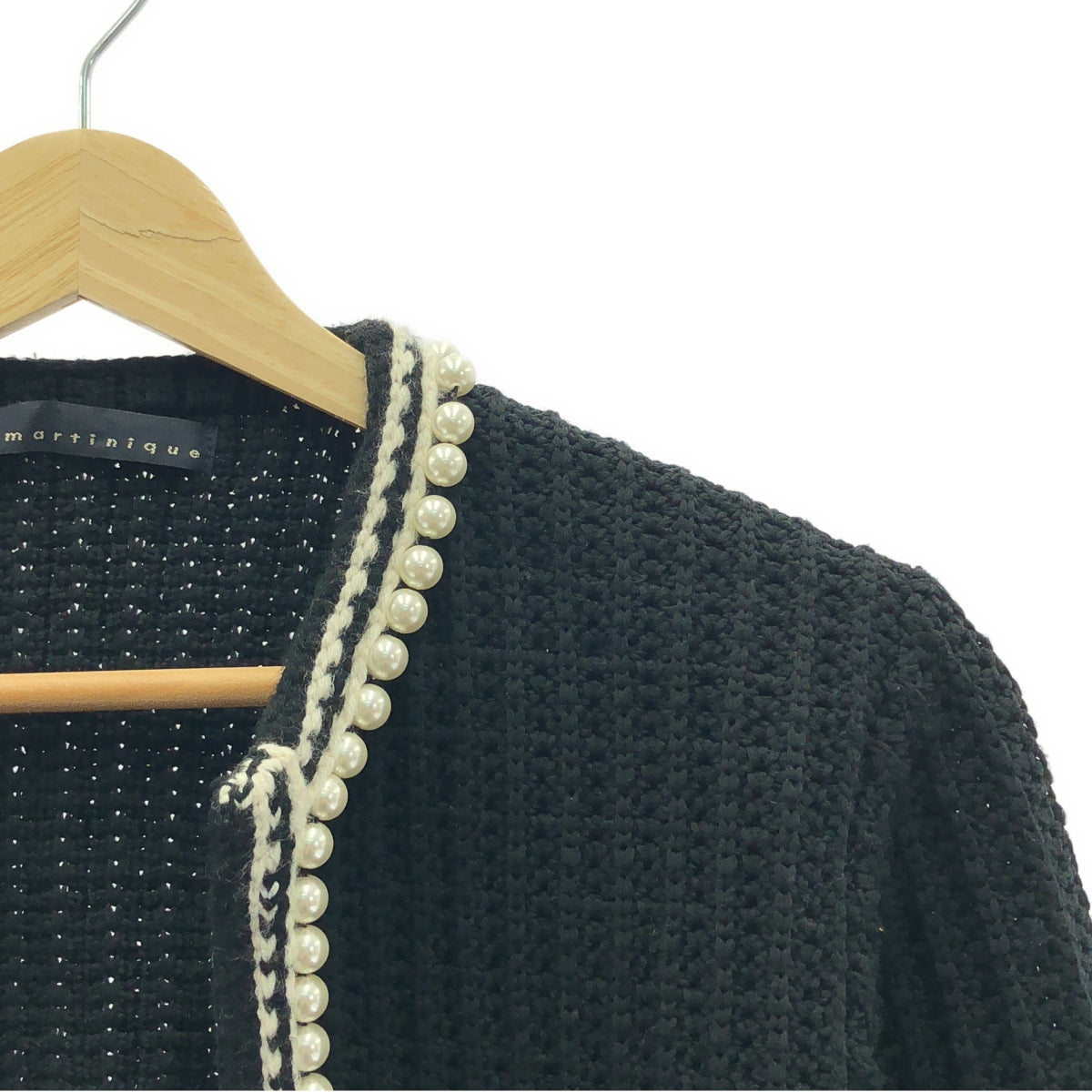martinique / マルティニーク | Pearl Cardigan パール カーディガン | F | ブラック | レディース