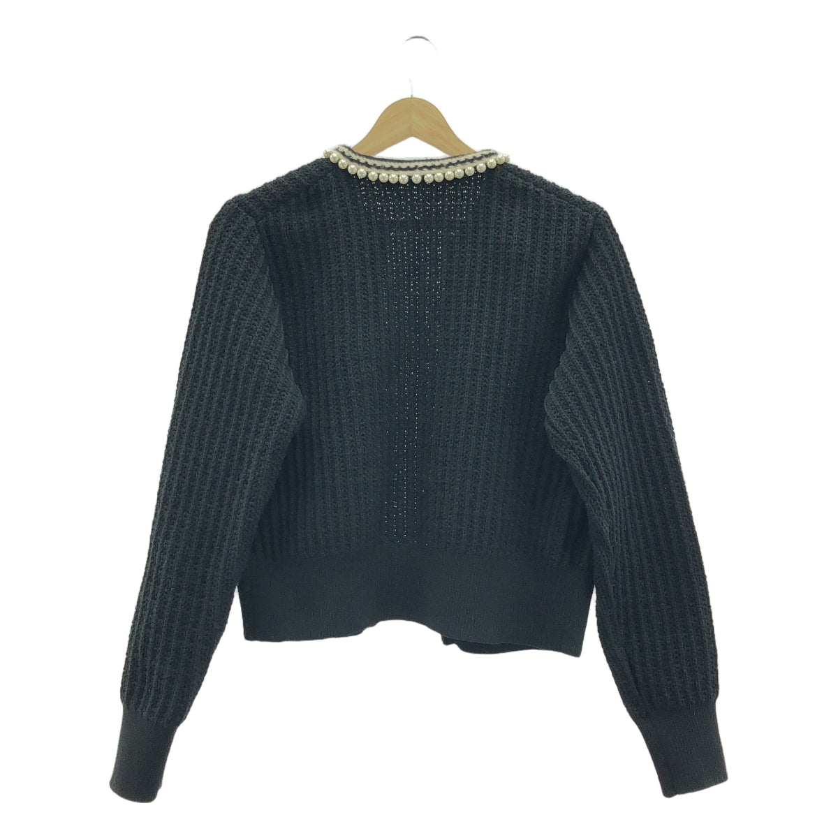 martinique / マルティニーク | Pearl Cardigan パール カーディガン | F | ブラック | レディース