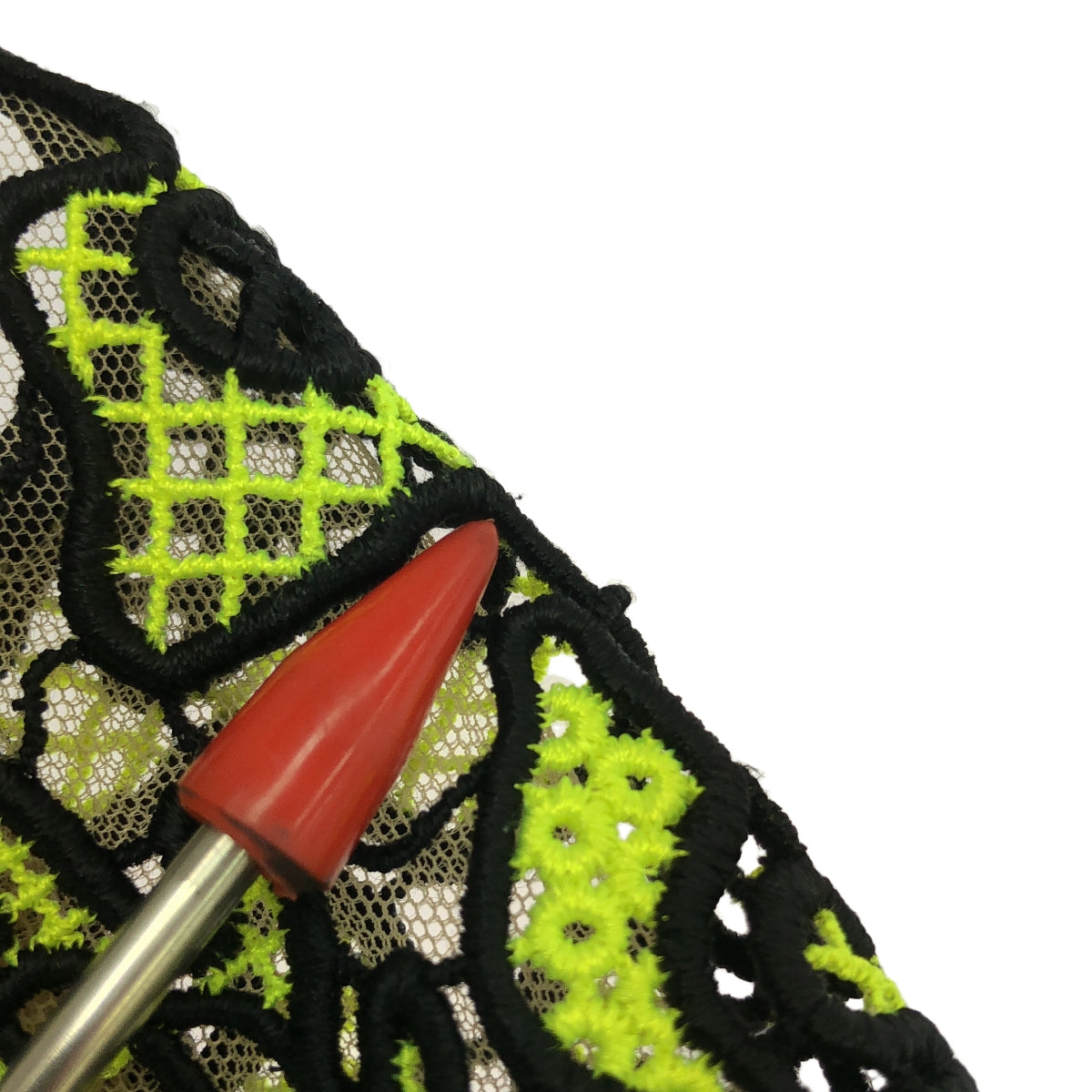 MSGM / エムエスジーエム | フラワー 刺しゅう ノースリーブ ワンピース | 40 | ブラック/イエロー | レディース