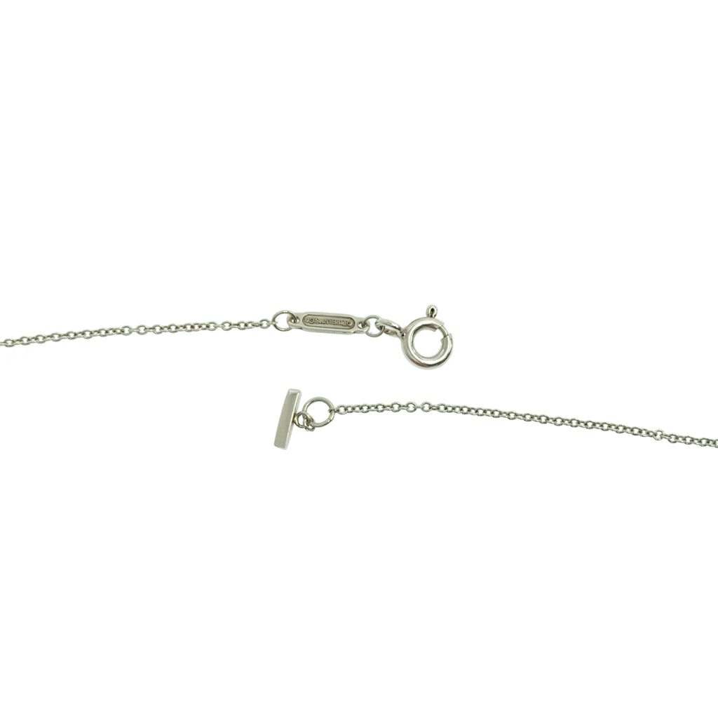 Tiffany &amp; Co / 티파니 | 실버 925 T 스마일 스몰 목걸이 | 실버 | 여성