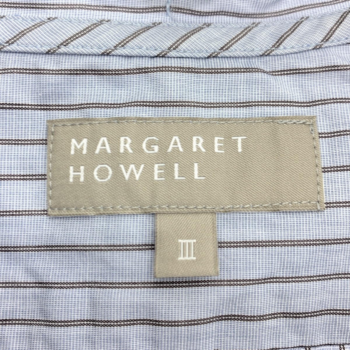 MARGARET HOWELL / マーガレットハウエル | コットン ストライプ シャツ ブラウス | 3 | レディース