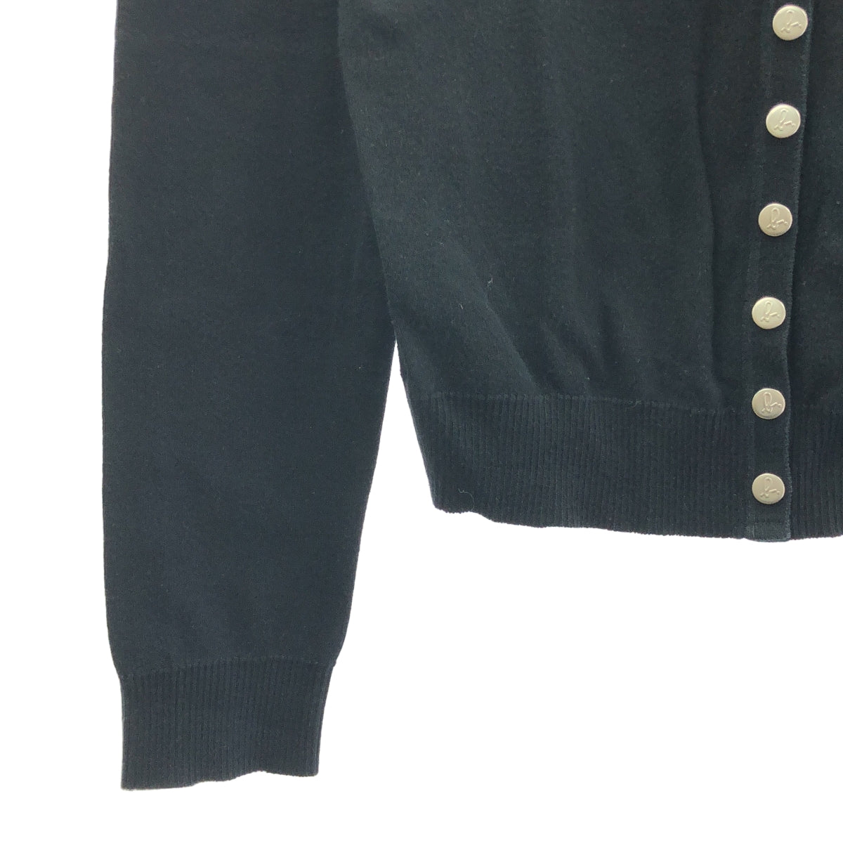 Agnes b. / 아니에스베이 | 코튼 로고 버튼 L/S 니트 카디건 | 2 |