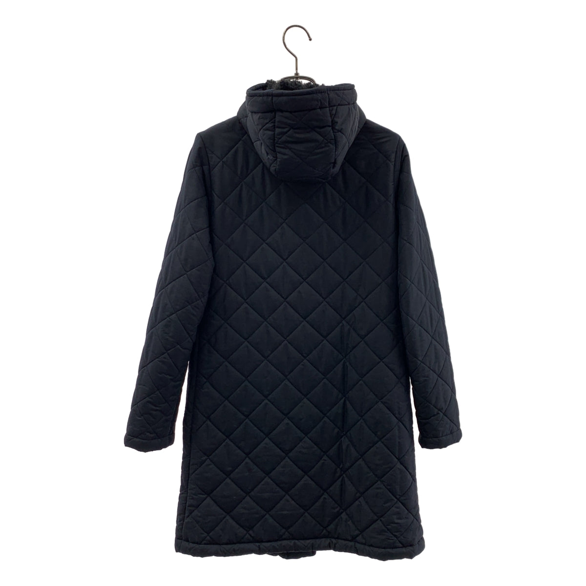 MACKINTOSH / マッキントッシュ | キルティング ロゴボタン ロングコート / ファー総裏地 | 34 | レディース