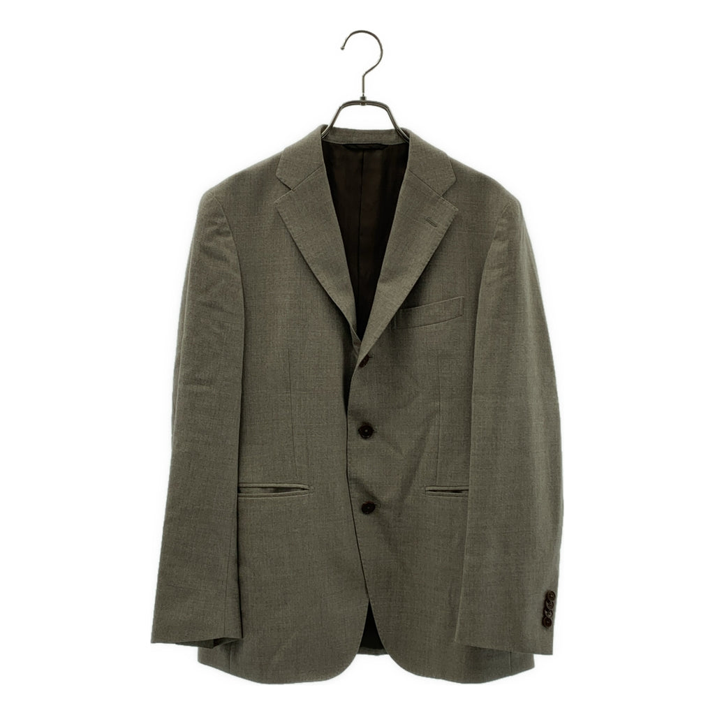 【美品】  UNIVERSAL LANGUAGE / ユニバーサルランゲージ | CANONICO カノニコ ウール 3B テーラードジャケット | 165 | ベージュ | メンズ