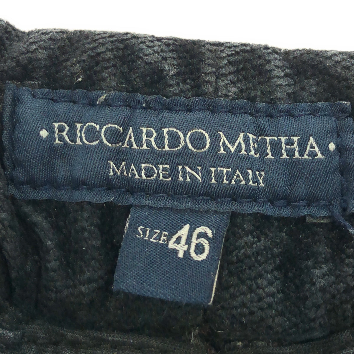 RICCARDO METHA | Drawstring easy pants | 46 | Charcoal black | Men's