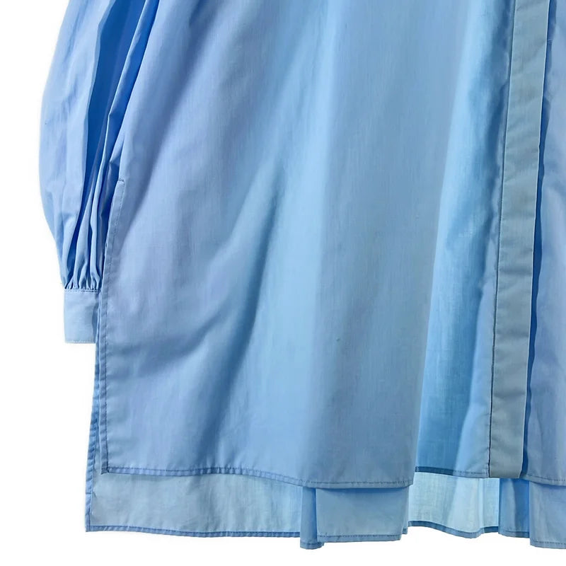 LE PHIL / ルフィル | ロゴボタン ライトタイプライターギャザーブラウス シャツ | F | レディース