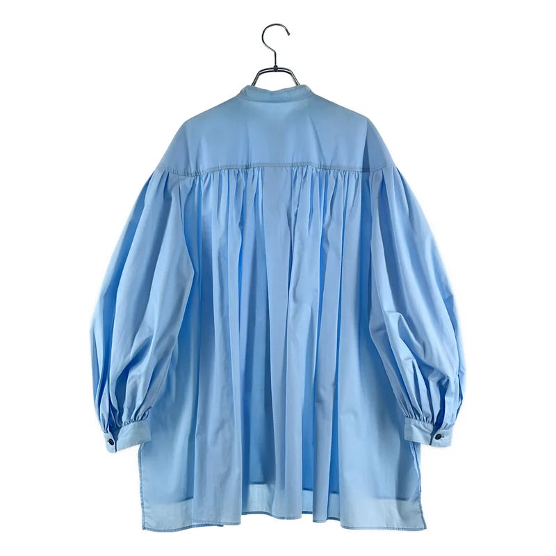 LE PHIL / ルフィル | ロゴボタン ライトタイプライターギャザーブラウス シャツ | F | レディース