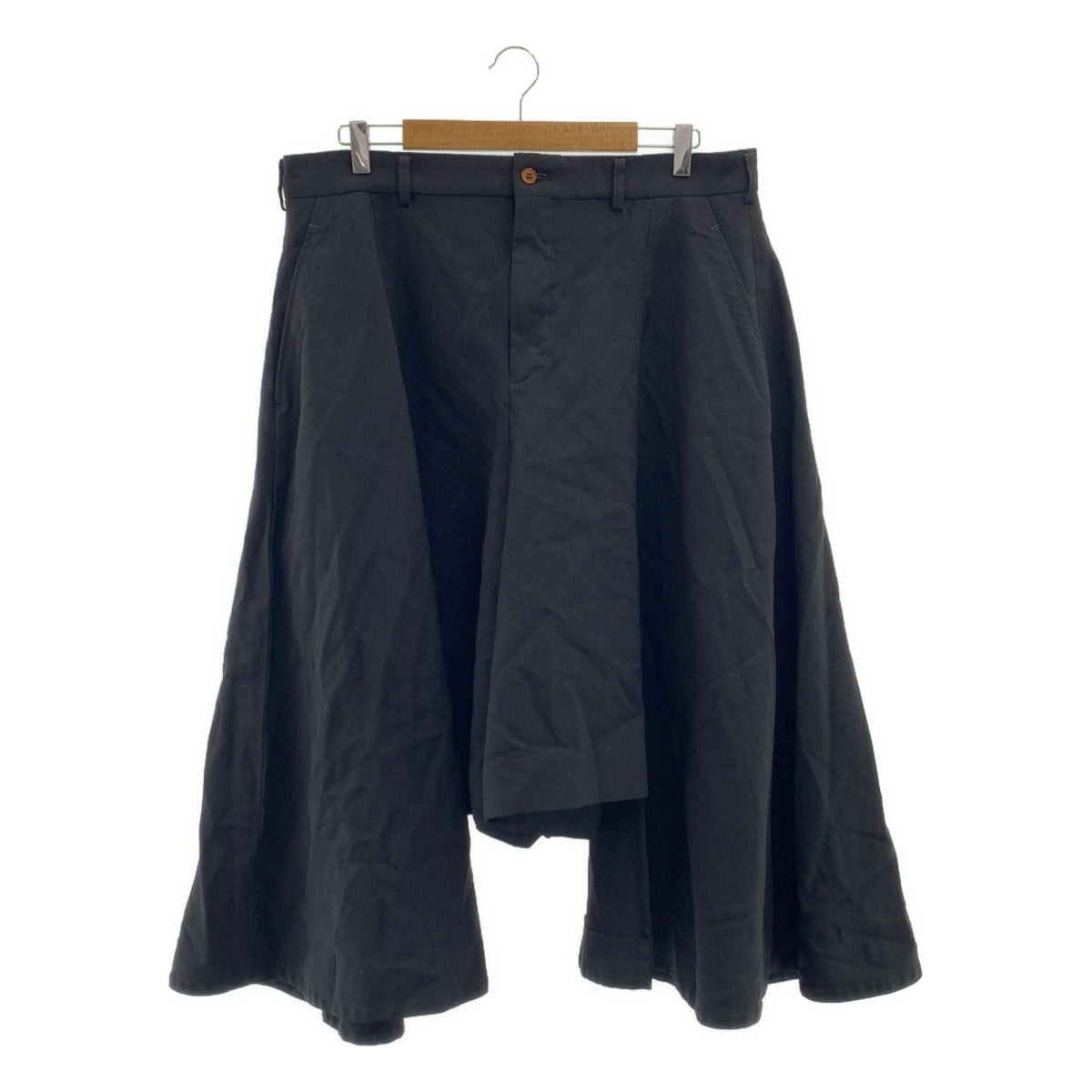 COMME des GARCONS HOMME PLUS / コムデギャルソンオムプリュス | 2024SS | ポリエステル 製品加工 変形 ワイド ショートパンツ ショーツ | XL | メンズ
