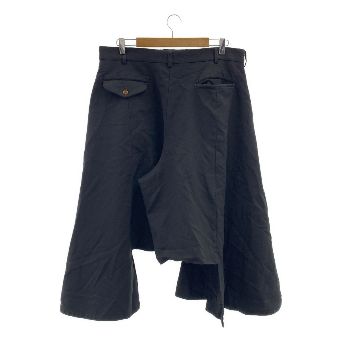 COMME des GARCONS HOMME PLUS / コムデギャルソンオムプリュス | 2024SS | ポリエステル 製品加工 変形 ワイド ショートパンツ ショーツ | XL | メンズ