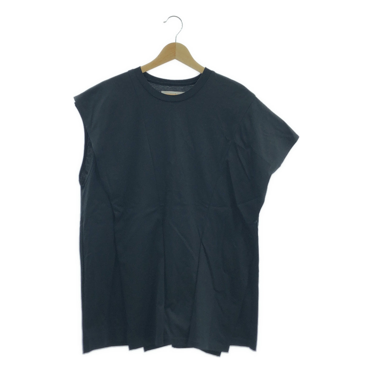 【美品】  UJOH / ウジョー | コットン アシンメトリー タンクトップ | 2 | ブラック | レディース