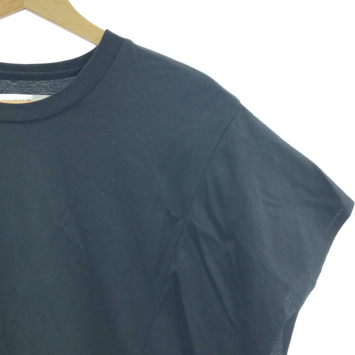【美品】  UJOH / ウジョー | コットン アシンメトリー タンクトップ | 2 | ブラック | レディース