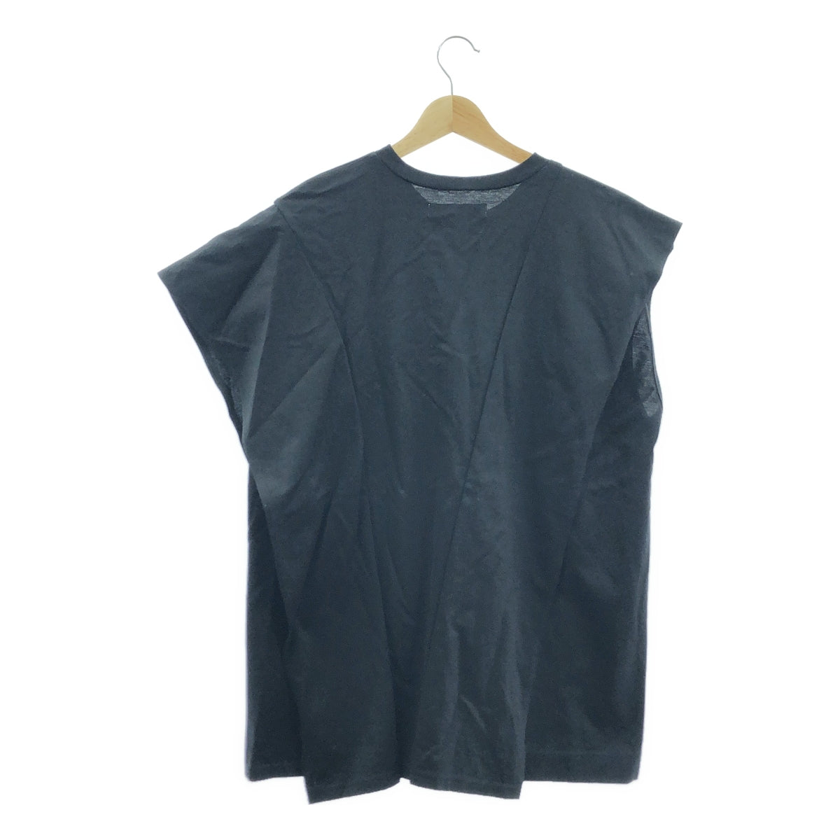 【美品】  UJOH / ウジョー | コットン アシンメトリー タンクトップ | 2 | ブラック | レディース
