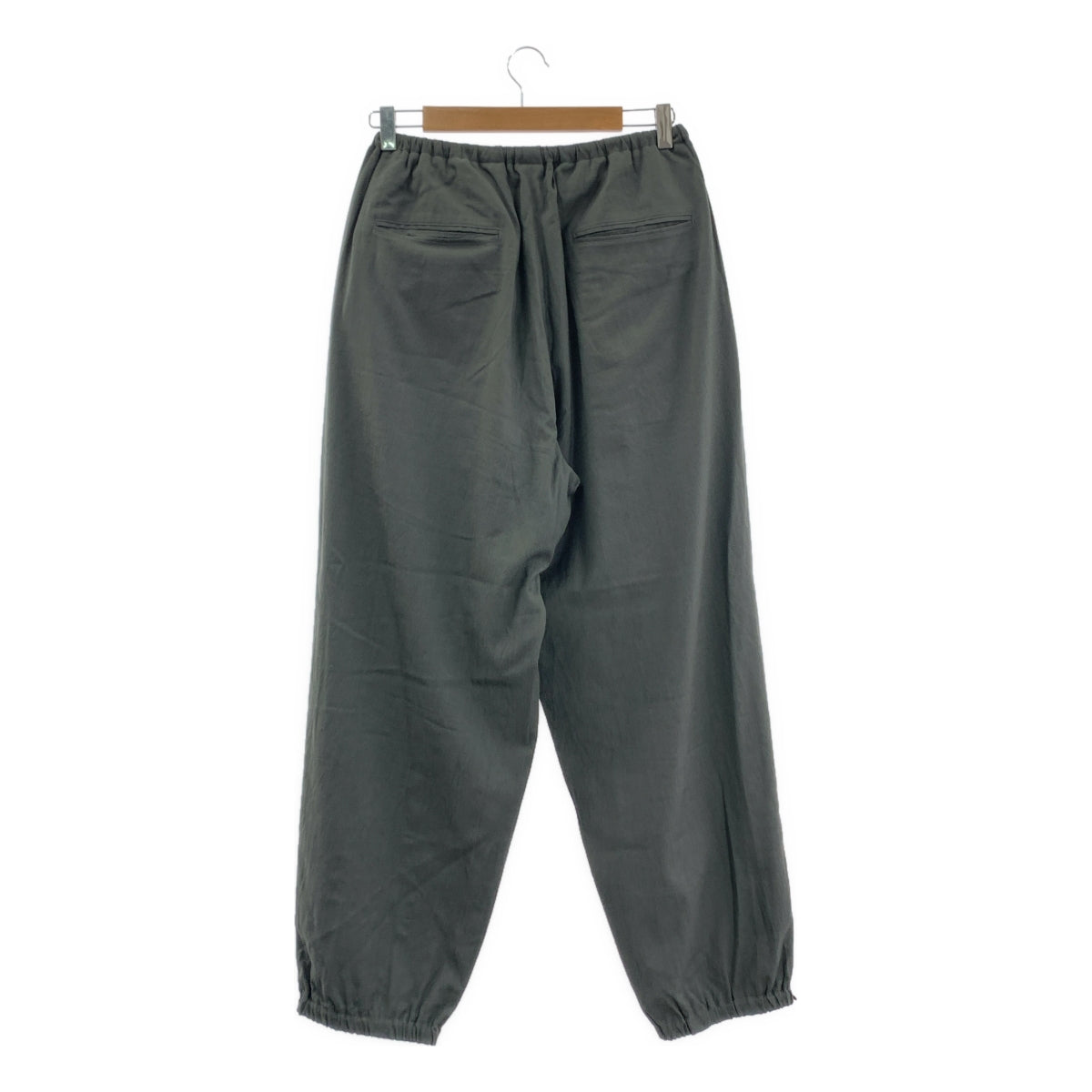 [狀況極佳] blurhms | 2023 春夏羊毛人造絲運動褲 | 抽繩闊腿休閒褲 | 3 碼 | 灰色 | 男款