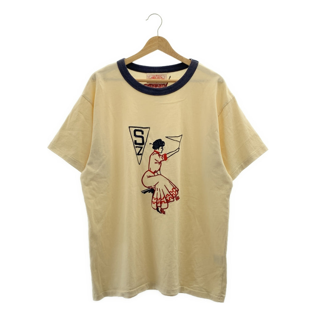 SAMUEL ZELIG / サミュエルゼリグ | 2025AW | VARSITY TEE 刺しゅう リンガーTシャツ | L | メンズ