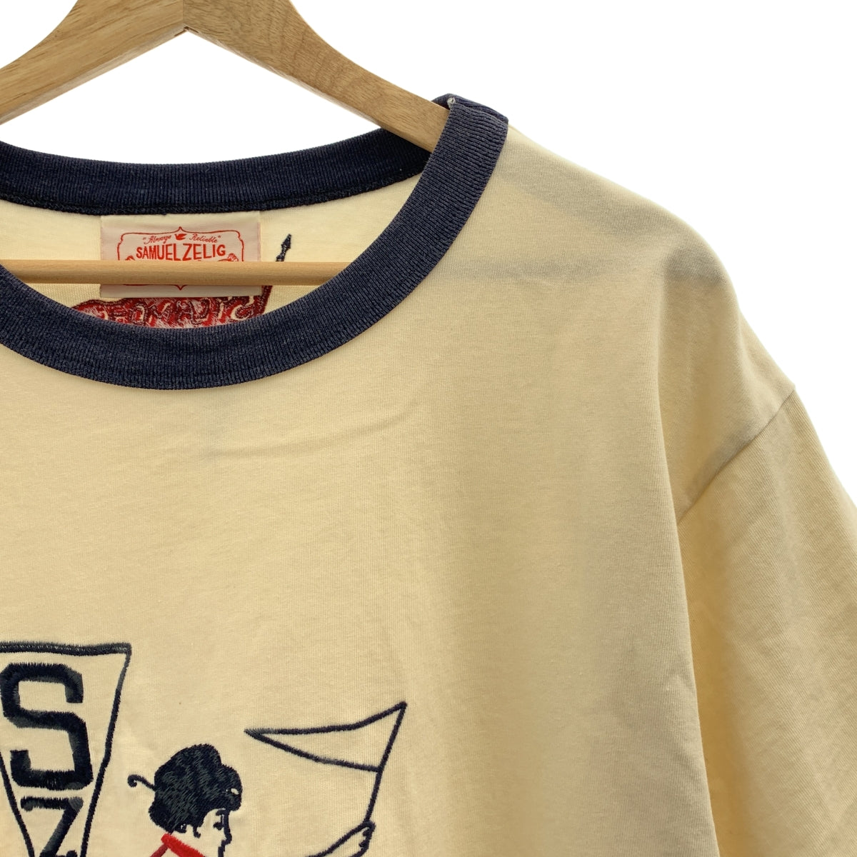 SAMUEL ZELIG / サミュエルゼリグ | 2025AW | VARSITY TEE 刺しゅう リンガーTシャツ | L | メンズ