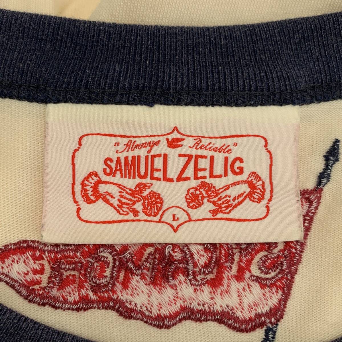 SAMUEL ZELIG / サミュエルゼリグ | 2025AW | VARSITY TEE 刺しゅう リンガーTシャツ | L | メンズ