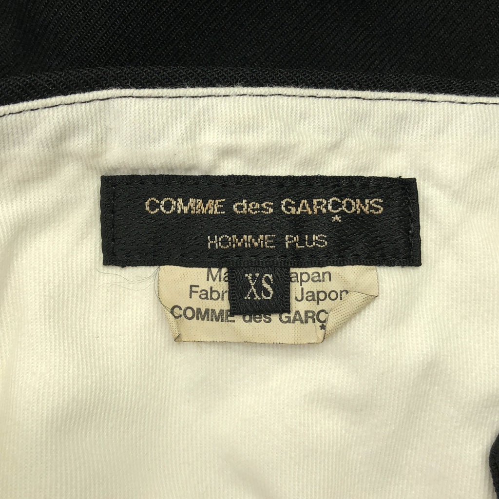 COMME des GARCONS HOMME PLUS / 콤데 갤슨 옴플루스 | 2021SS | 축융 비대칭 하프 팬츠 | XS |