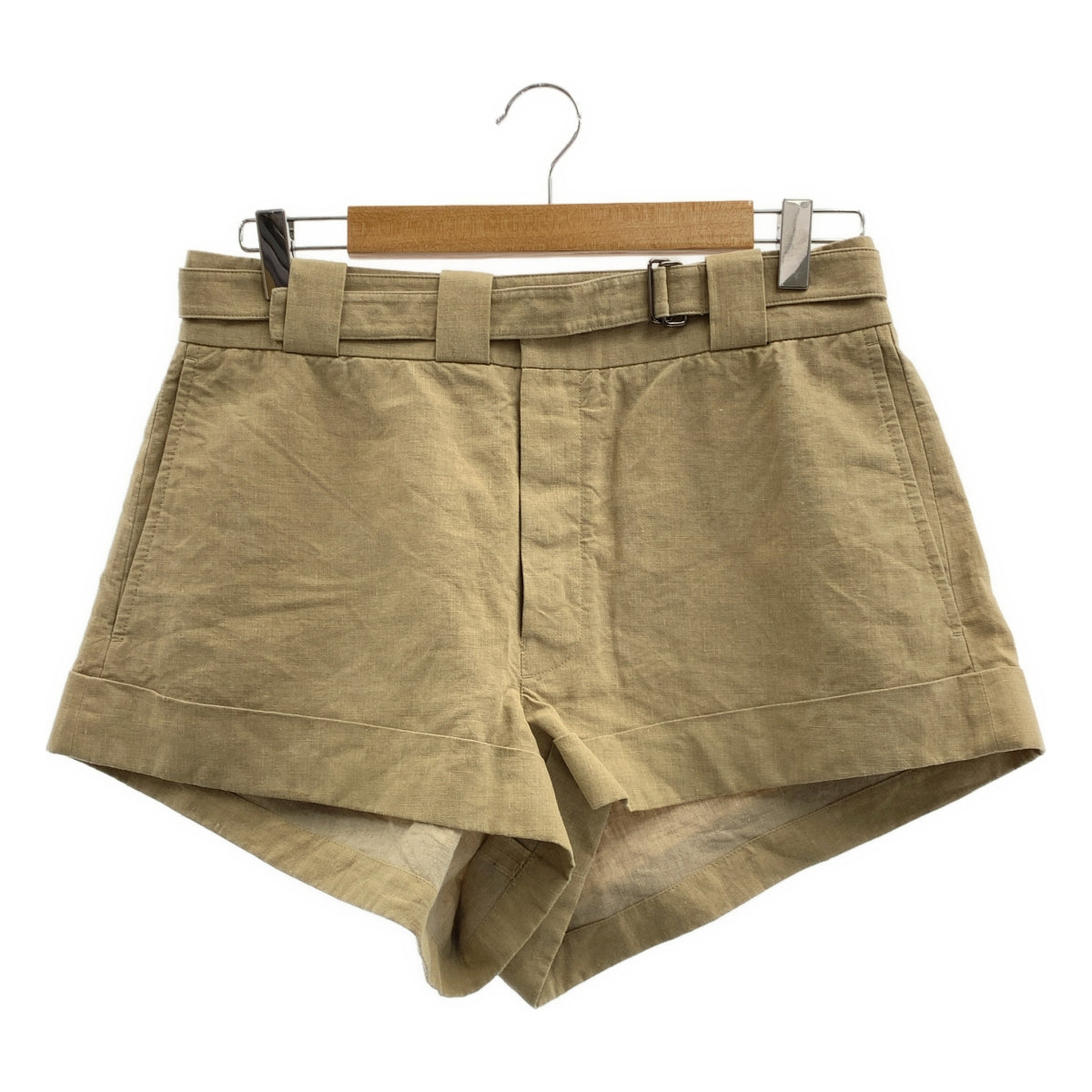 PRADA / 프라다 | 린넨 벨티드 반바지 | 38 |