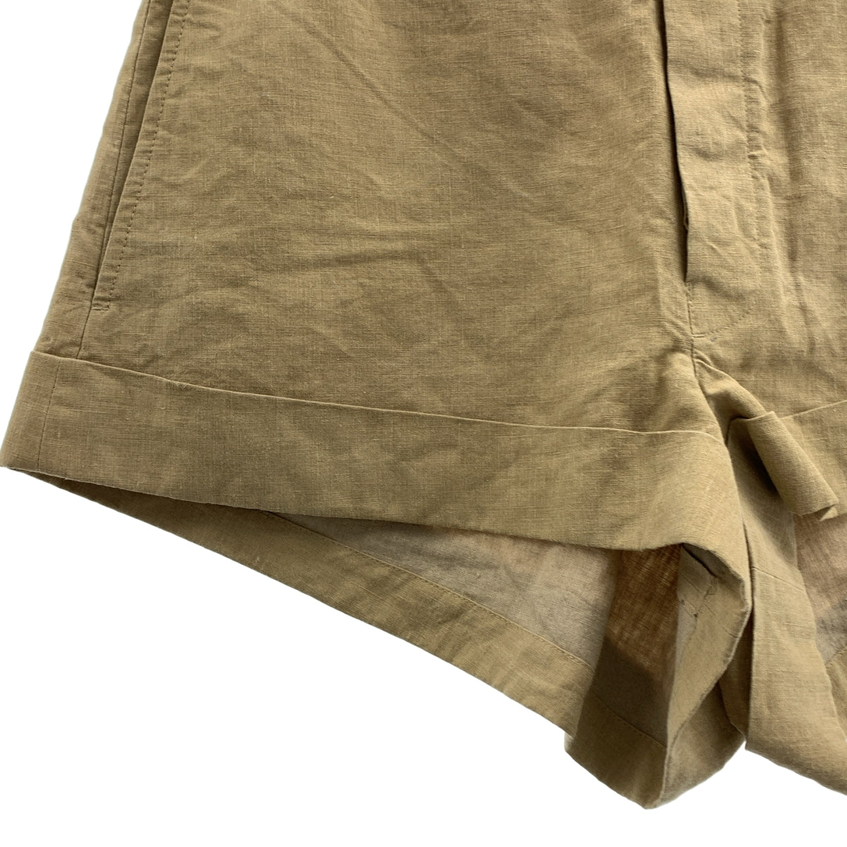 PRADA / 프라다 | 린넨 벨티드 반바지 | 38 |