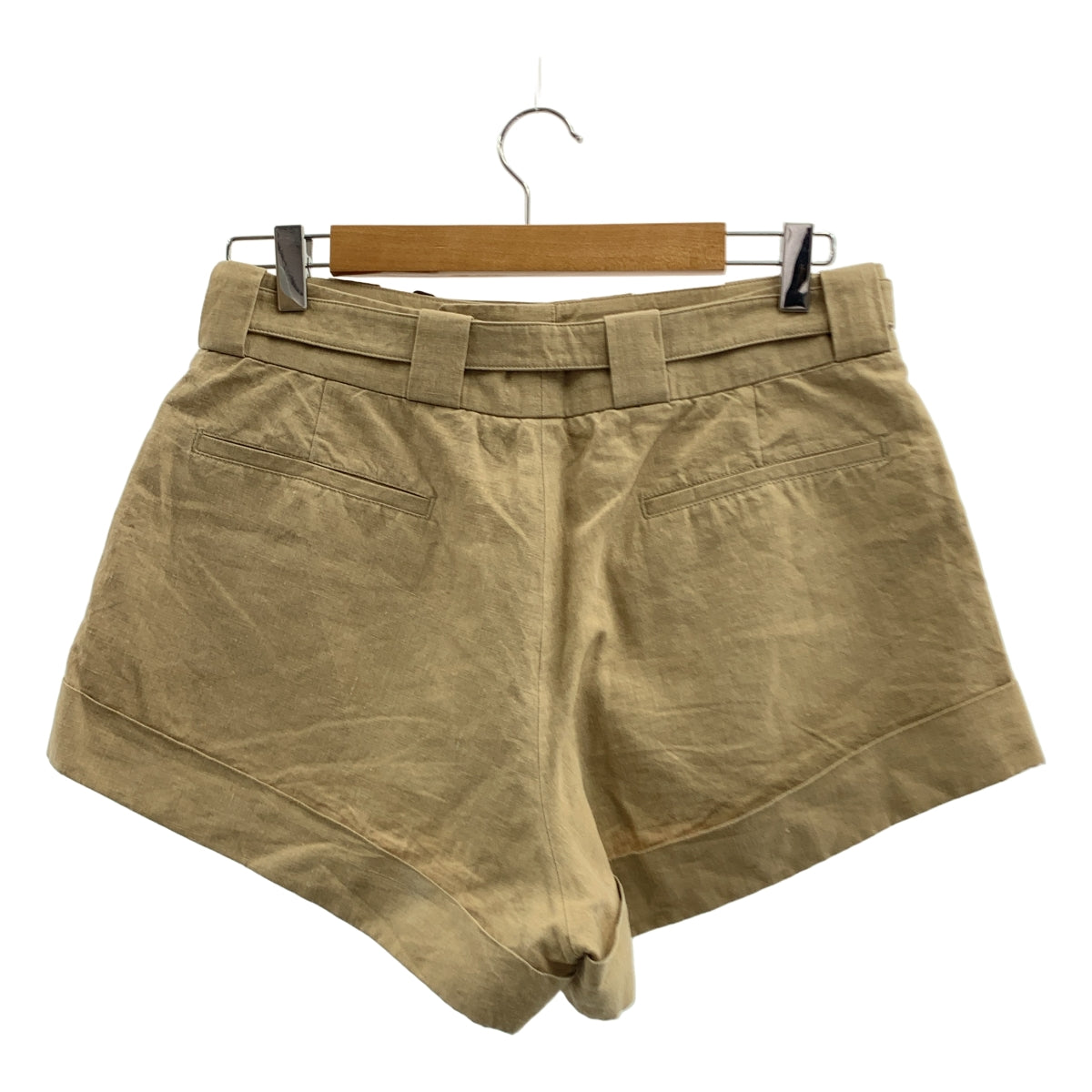 PRADA / 프라다 | 린넨 벨티드 반바지 | 38 |