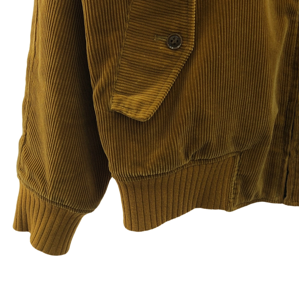 HYSTERIC GLAMOUR / ヒステリックグラマー | 2017AW | スタンドカラーラグランJK コーデュロイ ジップ ブルゾン | M | マスタード | メンズ