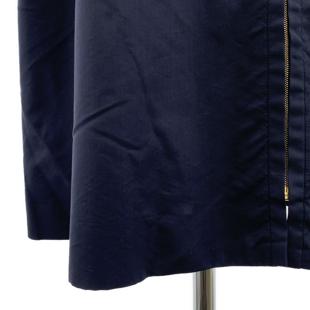 BLAMINK / ブラミンク | R C/S HOOD CT コットン シルク ギャザー フーデッド コート | 36 | レディース