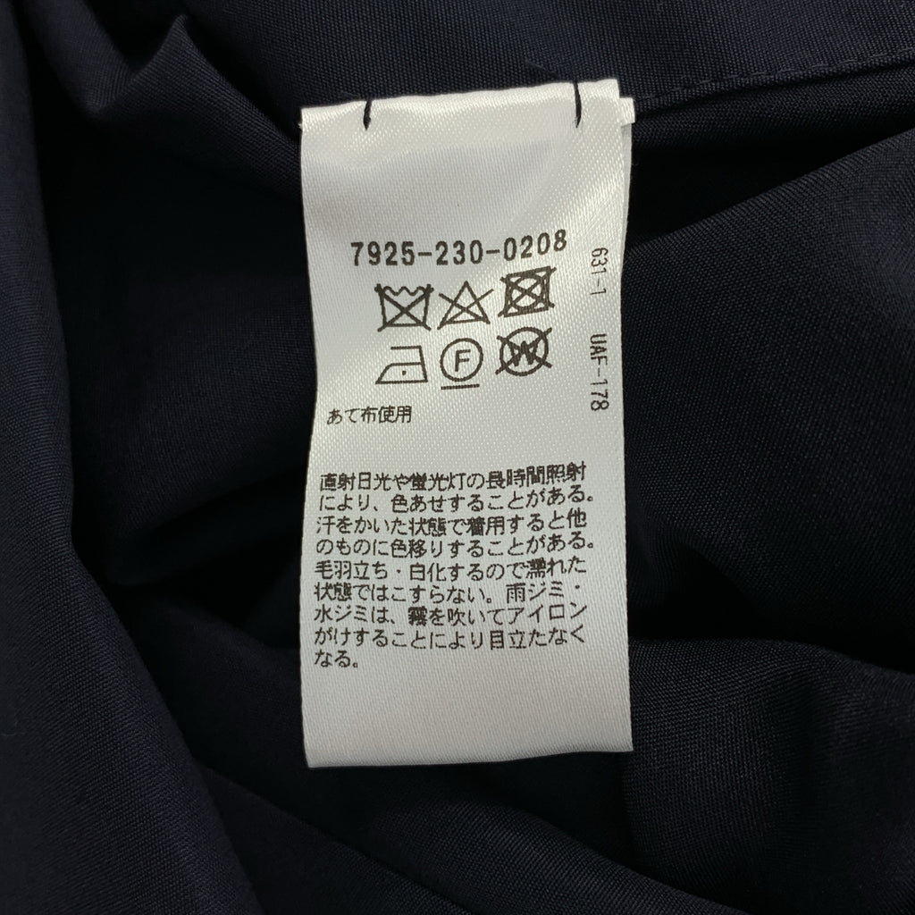 BLAMINK / ブラミンク | R C/S HOOD CT コットン シルク ギャザー フーデッド コート | 36 | レディース