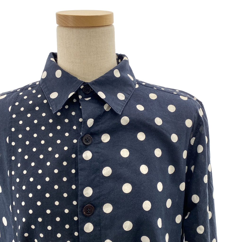 Y's / Y's Yohji Yamamoto | 2002 春夏系列 | 帶口袋的波點印花襯衫裙 | 1 | 女裝