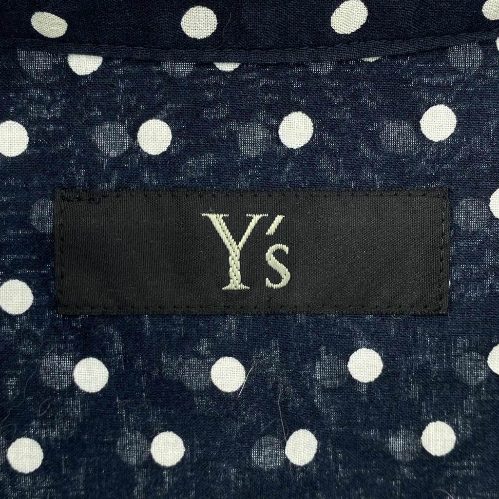 Y's / Y's Yohji Yamamoto | 2002 春夏系列 | 帶口袋的波點印花襯衫裙 | 1 | 女裝