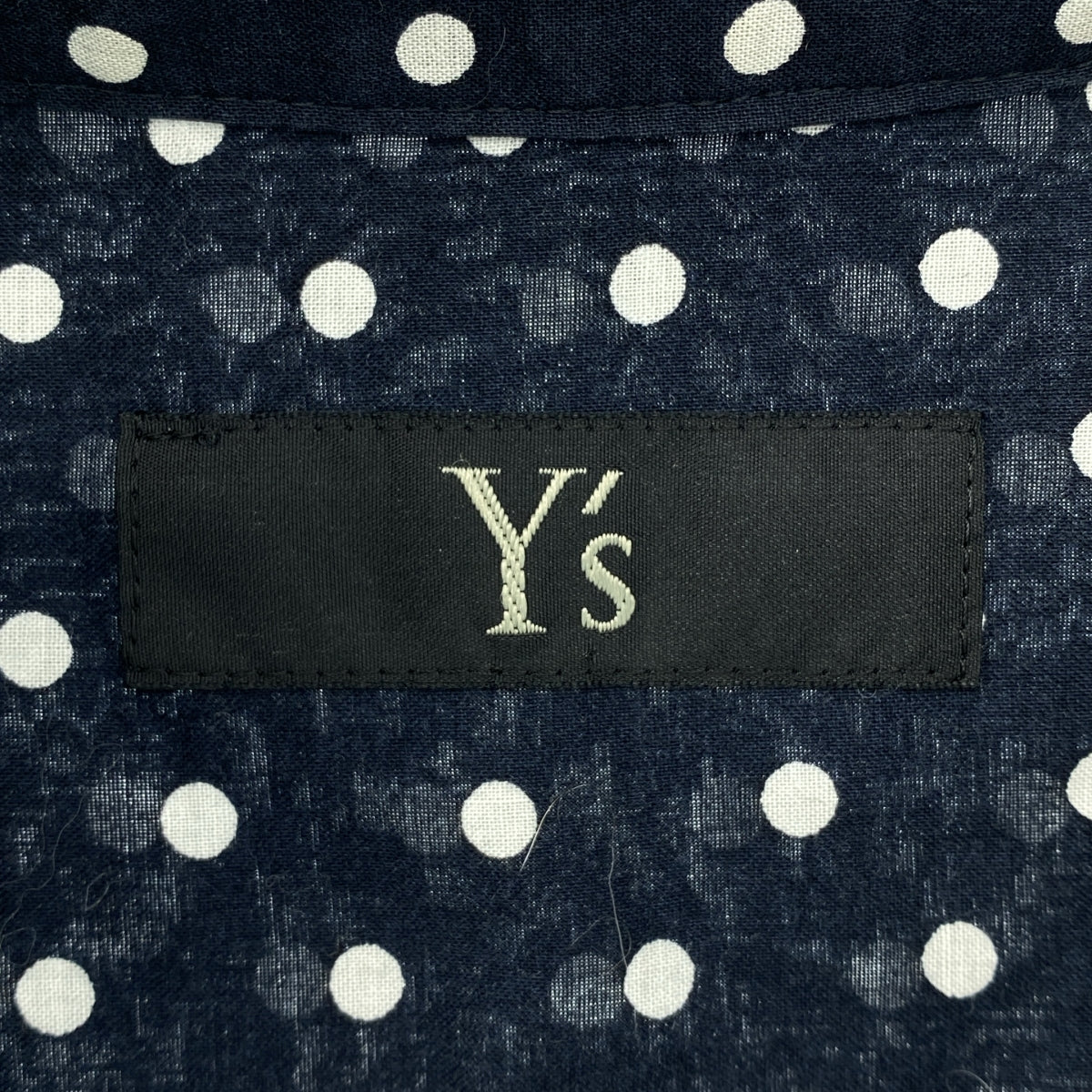 Y's / Y's Yohji Yamamoto | 2002 春夏系列 | 帶口袋的波點印花襯衫裙 | 1 | 女裝