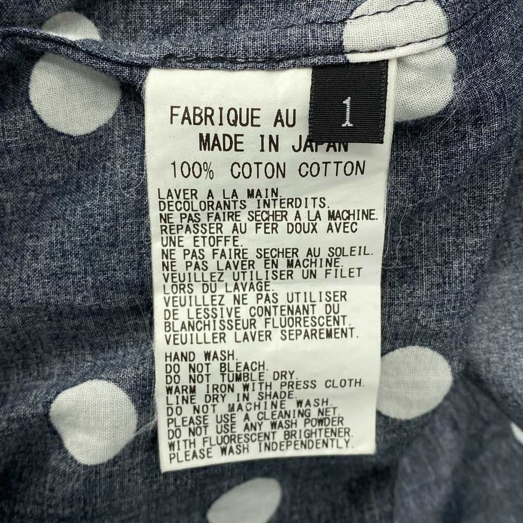 Y's / Y's Yohji Yamamoto | 2002 春夏系列 | 帶口袋的波點印花襯衫裙 | 1 | 女裝