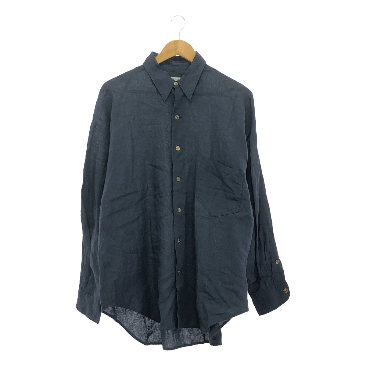 ANSNAM | Linen shirt | Navy | Men's