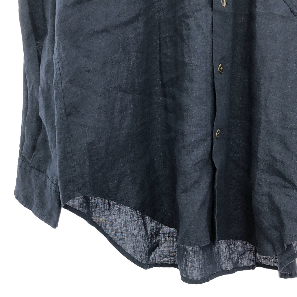 ANSNAM | Linen shirt | Navy | Men's