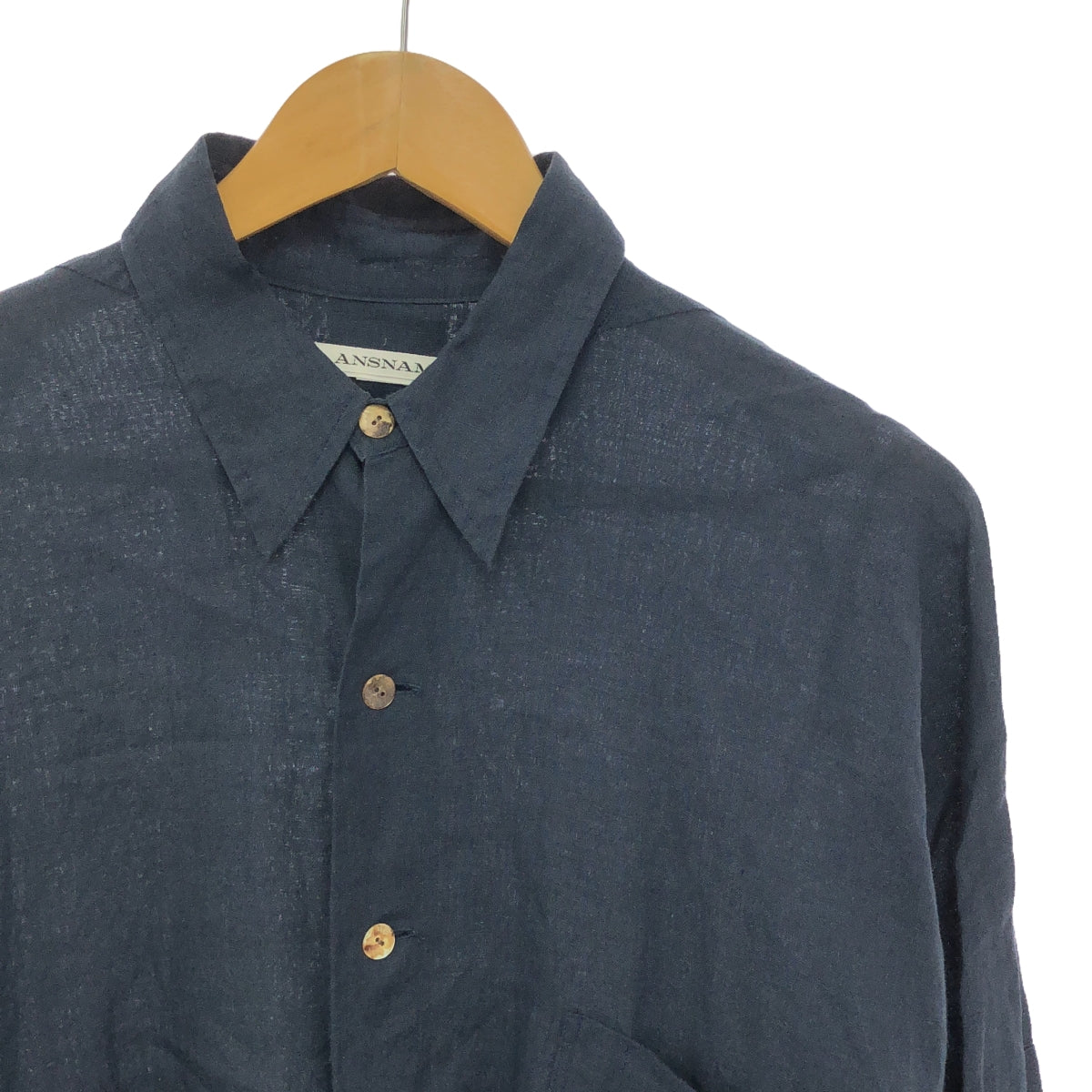 ANSNAM | Linen shirt | Navy | Men's