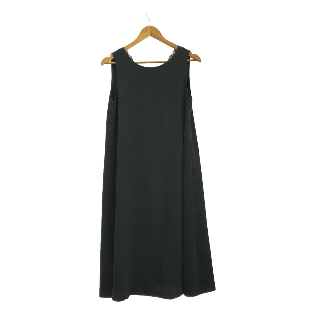 [狀況良好] 出沒 |無袖蕾絲V領連身裙 |尺寸 38 |黑色 |女性的