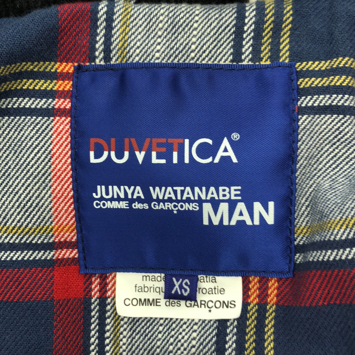 JUNYA WATANABE COMME des GARCONS MAN / ジュンヤワタナベコムデギャルソンマン | 2012AW | × DUVETICA / デュベティカ キルティング エルボーパッチ フーデッド ダウンジャケット | XS | メンズ