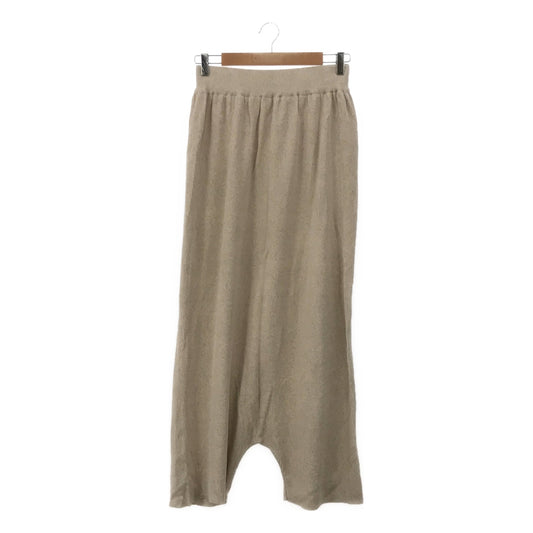 MONICA CORDERA | Organic cotton rib knit wide sarouel pants | F |