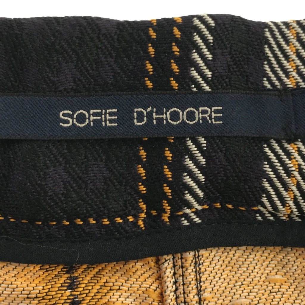 【美品】  SOFIE D'HOORE / ソフィードール | チェック 千鳥格子 ジャガード フレアスカート | 36 | マルチカラー | レディース