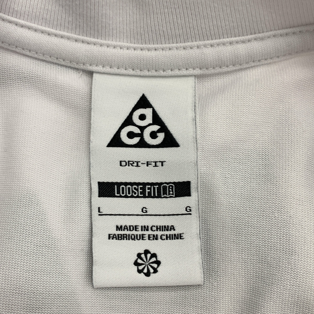 [狀況極佳] NIKE ACG | 2024 秋冬 | NRG DF OC Dog SLE 短袖 T 卹 Dri-FIT 印花 T 卹 | L 碼 | 白色 | 男款