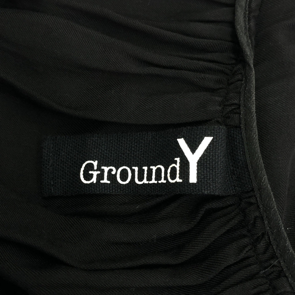 Ground Y / グラウンドワイ | テンセル バックギャザー ボリューム オーバー ワンピース | 1 | ブラック | レディース