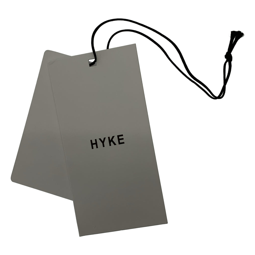 HYKE / 하이크 | 2025SS | CREW NECK CROPPED SWEATER WITH SHEER SLEEVE / 시어 슬리브 스웨트 블라우스 | 01 |