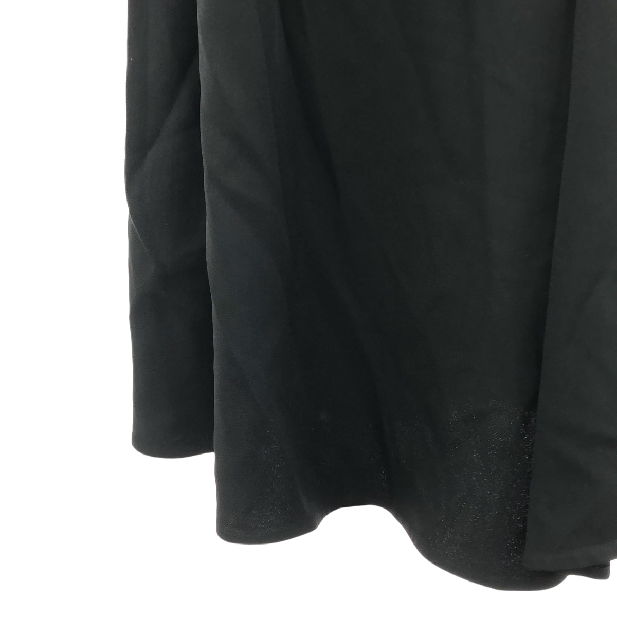 JIL SANDER / ジルサンダー | ノースリーブ アセテートレーヨン ドレープワンピース | 32 | ブラック | レディース