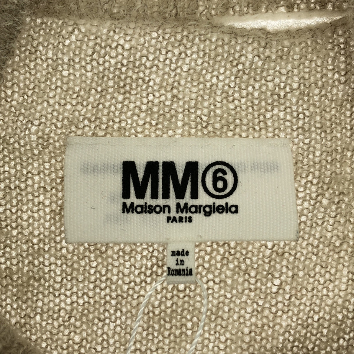 MM6 Maison Margiela / 엠엠 식스 메종 마르젤라 | V 넥 팔꿈치 패치 드롭 숄더 긴 니트 | XS | 여성