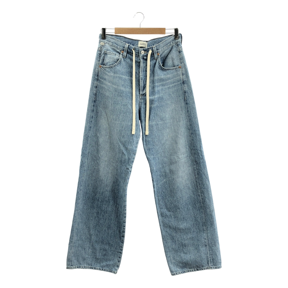 人類公民 | 2023 秋冬系列 | BRYNN 抽繩/捲邊闊腿牛仔褲 | 24 碼 | 女款