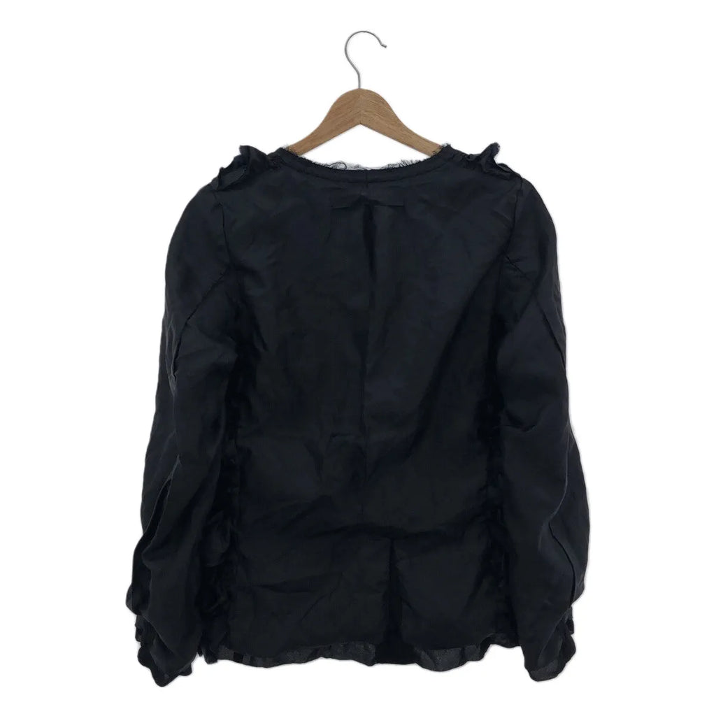 COMME des GARCONS COMME des GARCONS / 콤콤 | 2023SS | 뒤집을 수있는 프릴 노 컬러 재킷 | XS | 네이비 | 여성