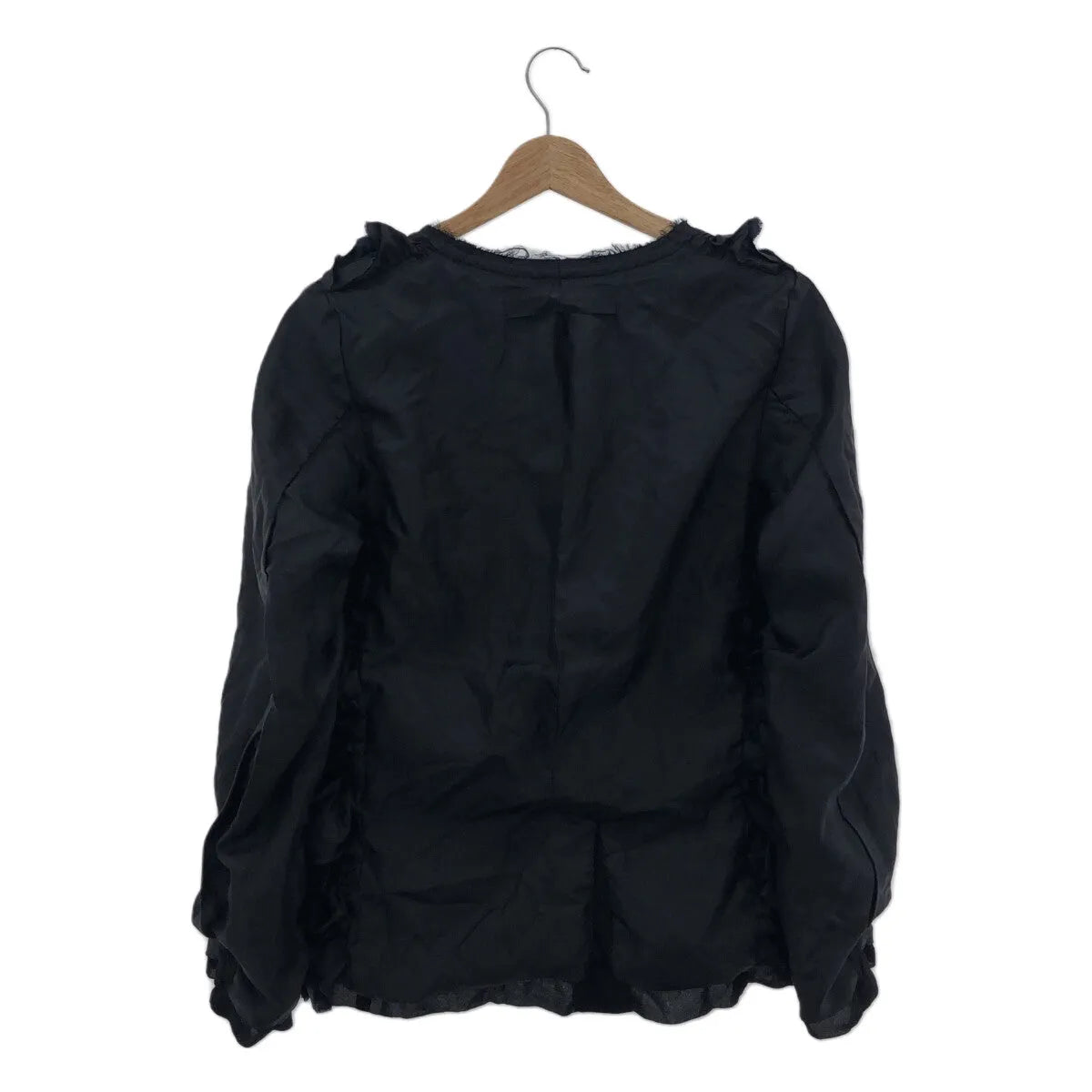 COMME des GARCONS COMME des GARCONS / コムコム | 2023SS | リバーシブル フリル ノーカラージャケット | XS | ネイビー | レディース