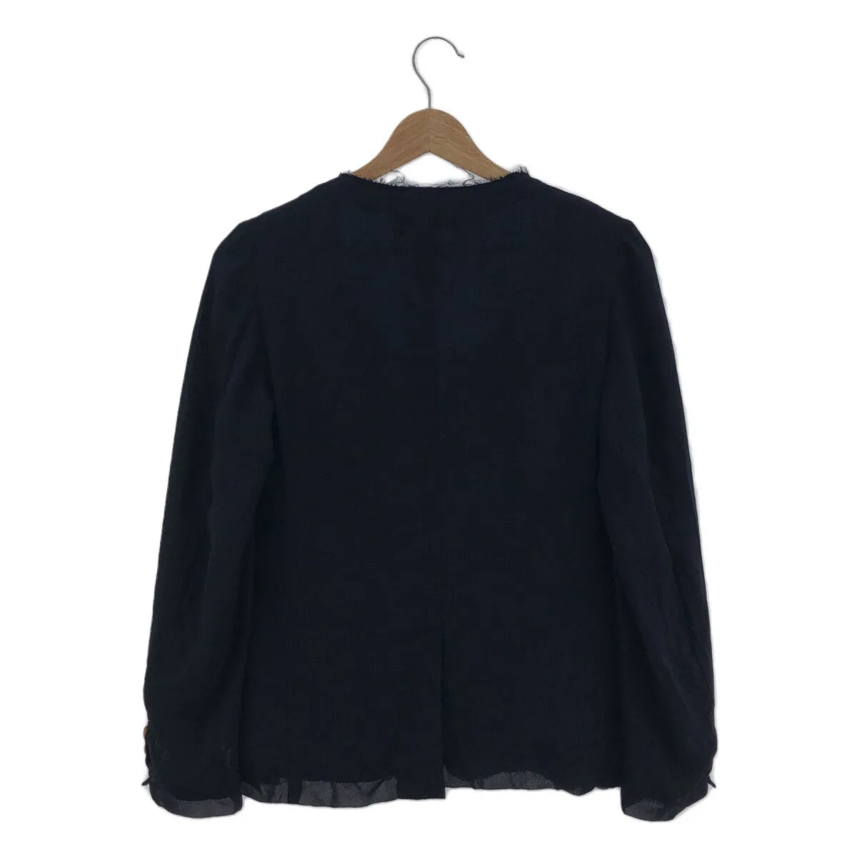 COMME des GARCONS COMME des GARCONS / 콤콤 | 2023SS | 뒤집을 수있는 프릴 노 컬러 재킷 | XS | 네이비 | 여성