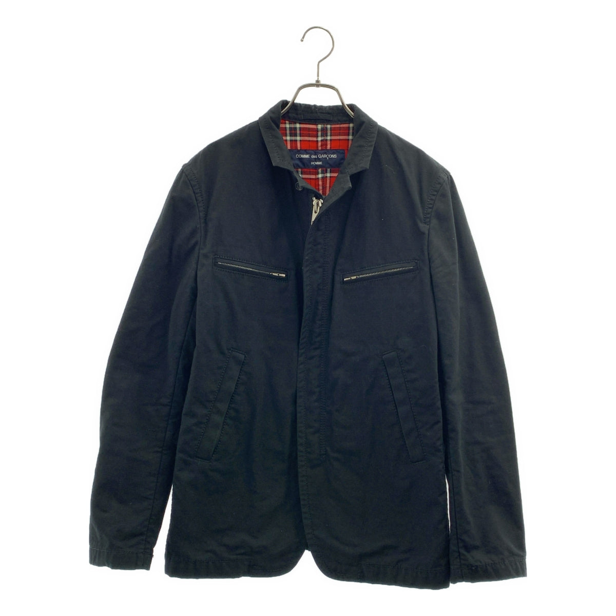 COMME des GARCONS HOMME / コムデギャルソンオム | 2006AW | コットン 裏チェック ジップ ジャケット |